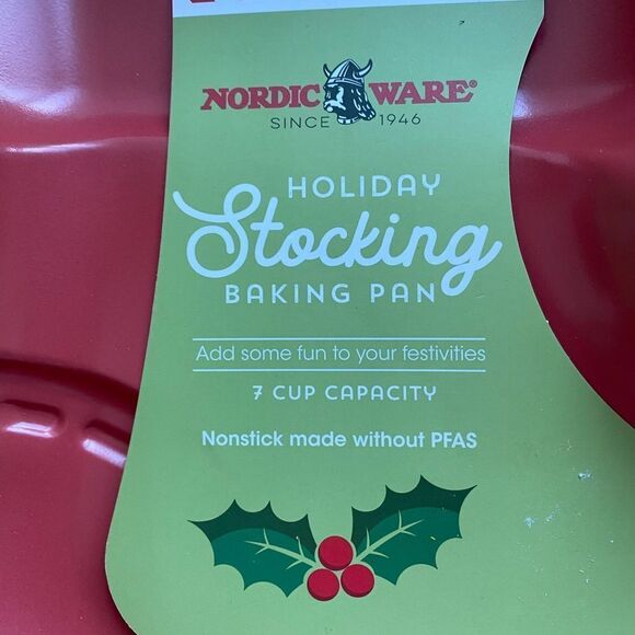 Nordic Ware Nonstick Red Santa Stocking Baking Pan - Picture 3 of 7